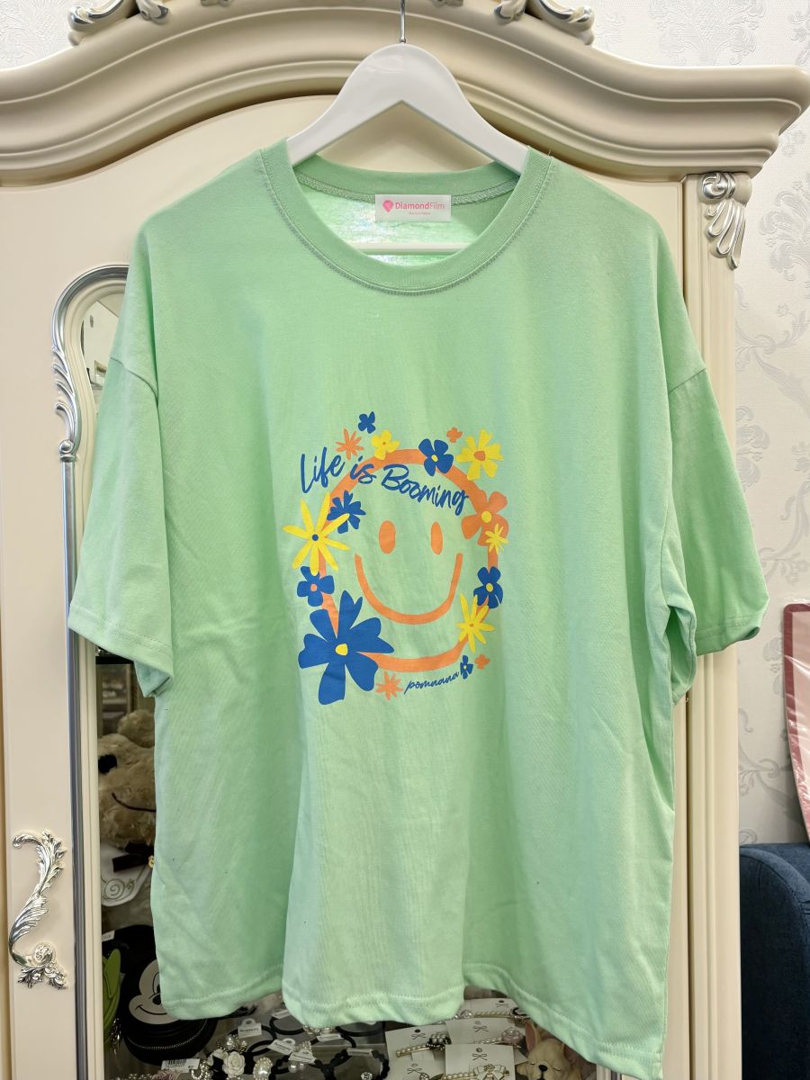 微笑綠正韓上衣